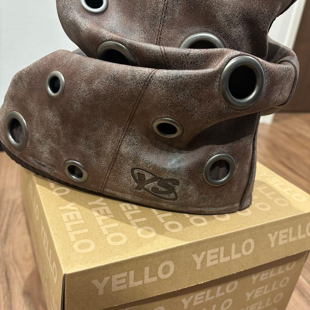 YELLO MARTE SHORT BOOTS ブラウン S - メルカリ