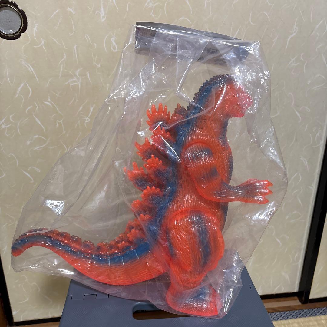 マルサン　ゴジラ450 ビオゴジ　クリアオレンジ×ブルー　ソフビ マルサン ゴジラ450 ビオゴジ クリアオレンジ×ブルー ソフビ 緊急特報