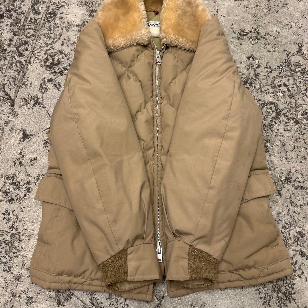 希少 70s Schott ショット 白タグ ウエスタン ダウンジャケット ボア