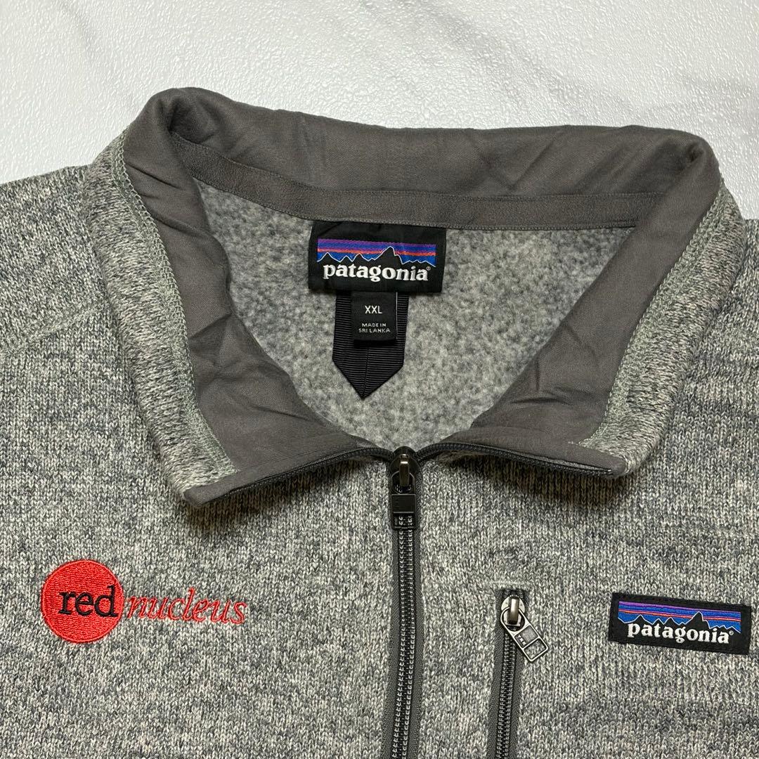 Patagonia ベターセーター ベスト XXL グレー 企業ロゴ刺繍フリース
