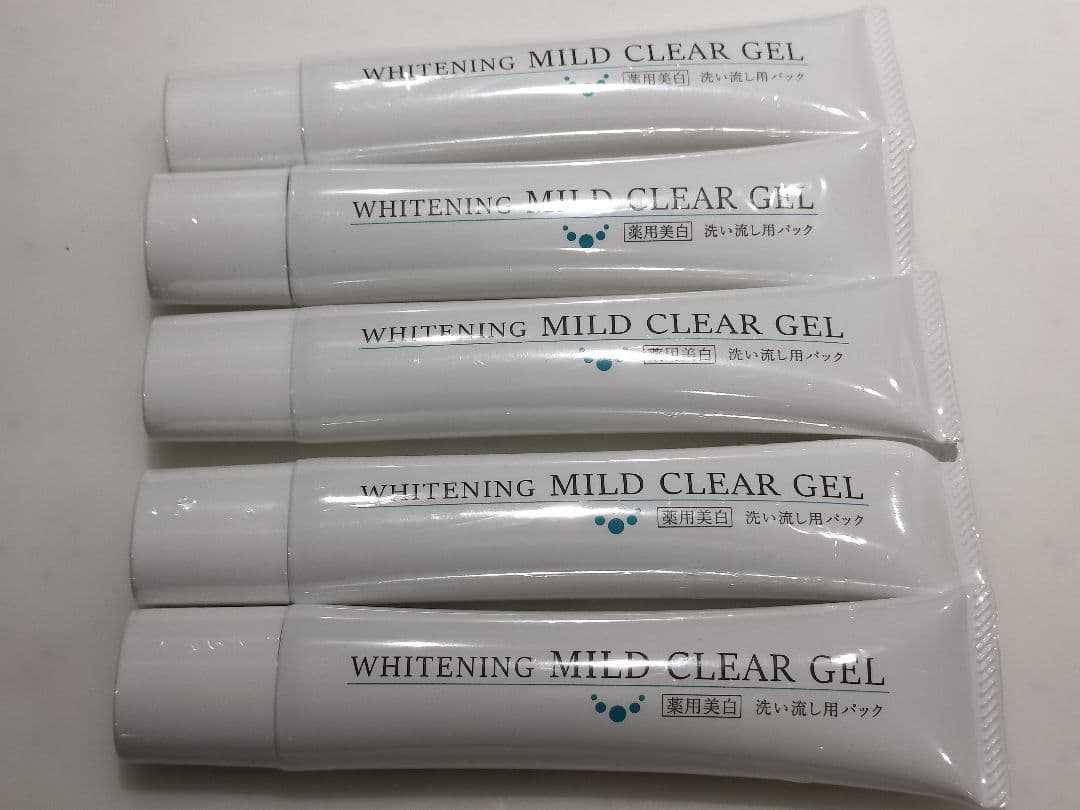 WHITENING MILD CLEAR GEL 洗い流し用パック 5本セット 薬用美白]ルソイル ホワイトニングマイルドクリアジェル 40g | ルソイル