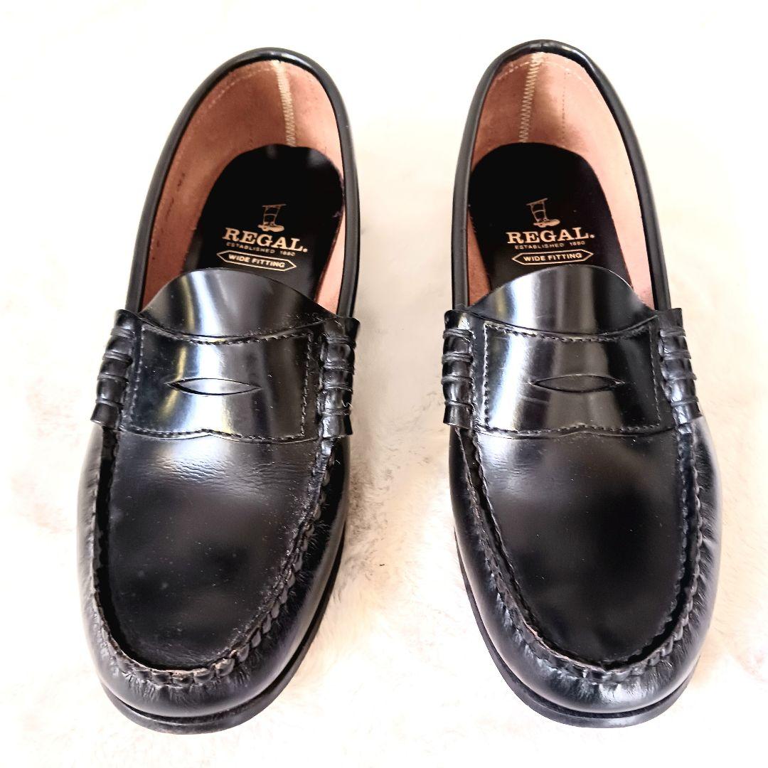 極美品 REGAL リーガル ローファー 黒 ブラック 24.5cm - メルカリ