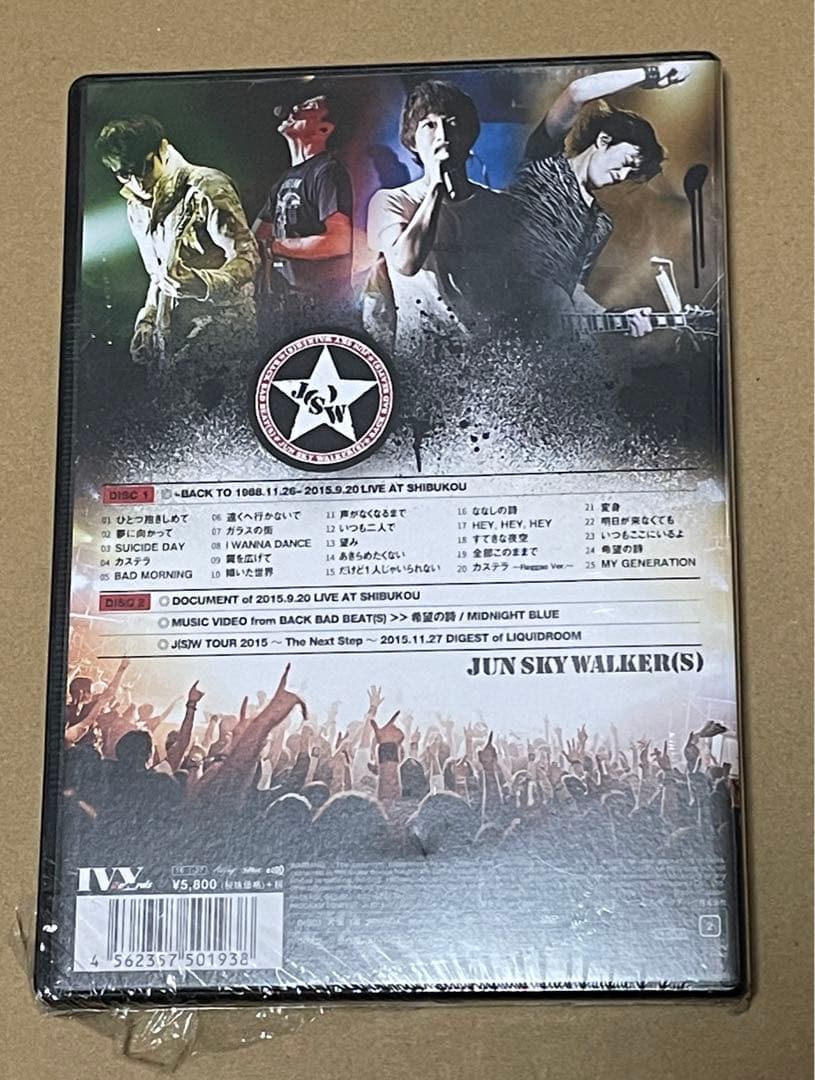 ミュージック JUN SKY WALKER(S) / BACK TO 1988. DVD