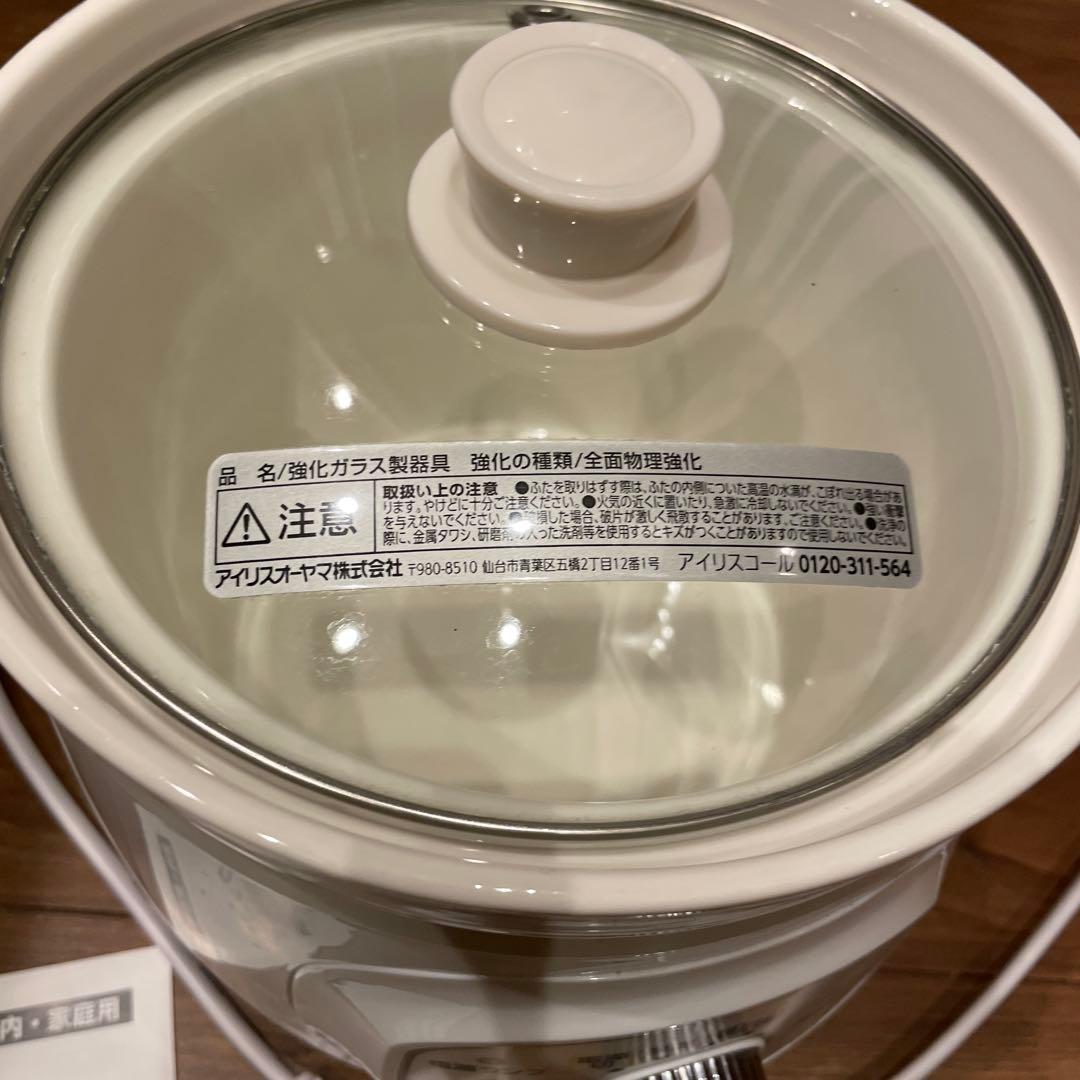 IRIS OHYAMA スロークッカー PSC-20K 取扱説明書付き - メルカリ