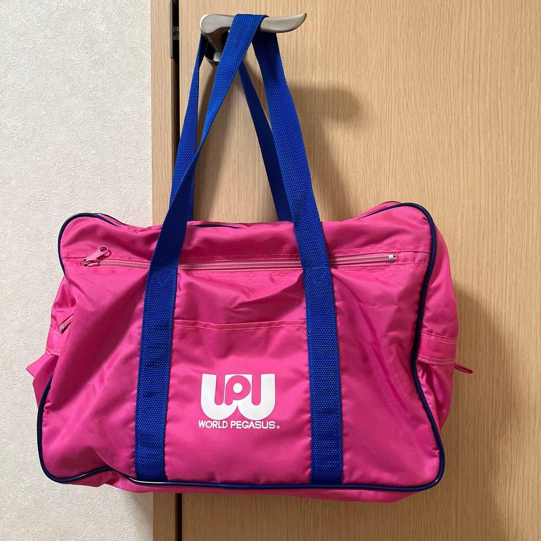 旧 ワッペ スクバ ワールドペガサス ピンク スクールバッグ - メルカリ