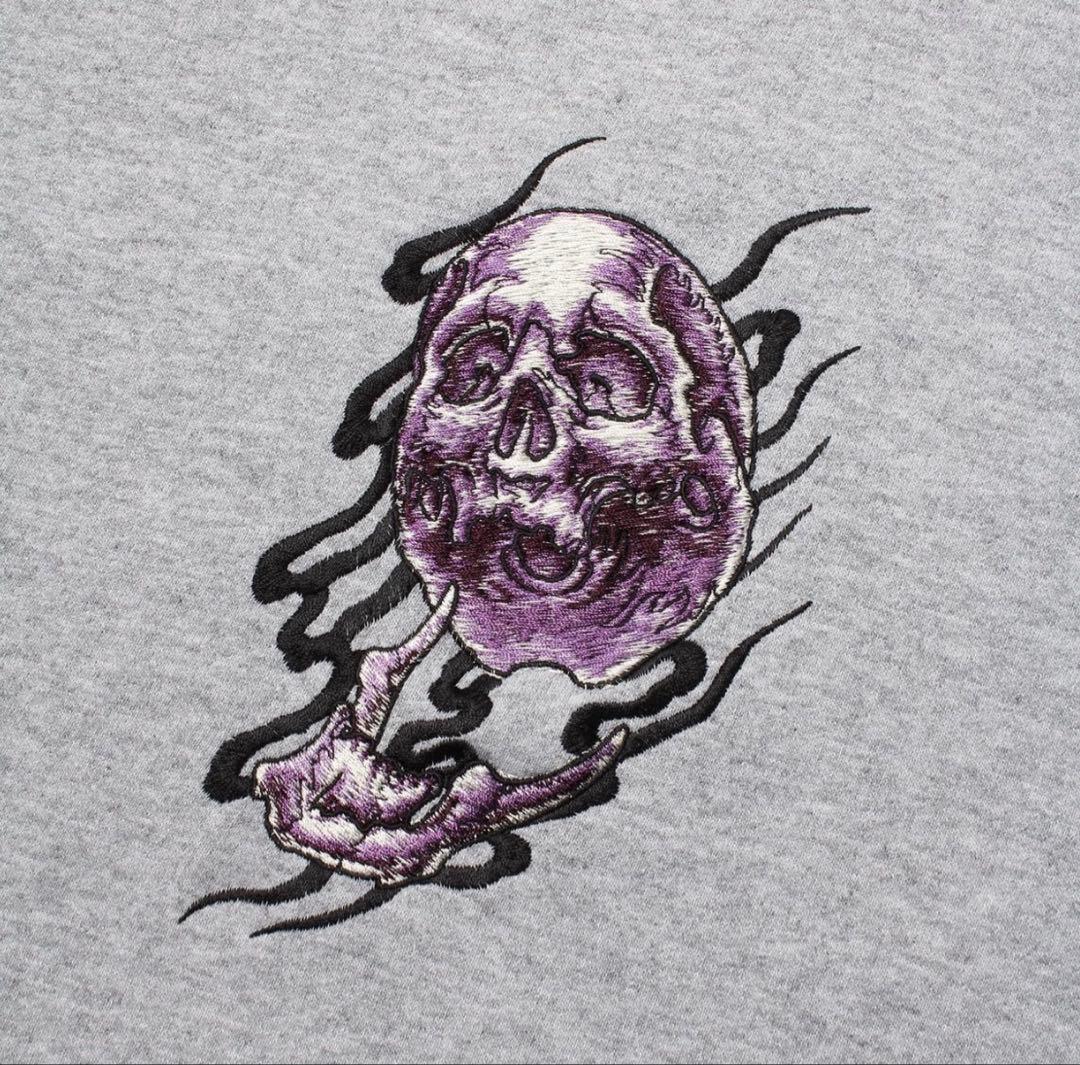 WACKO MARIA スカルプリント トレーナー グレー
