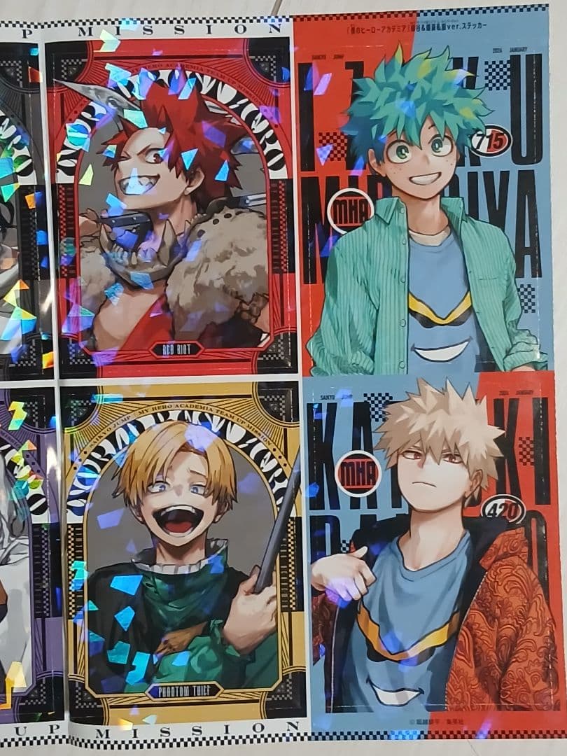 ヒロアカ 最強ジャンプ 2026年1月号付録 ポストカード ステッカー