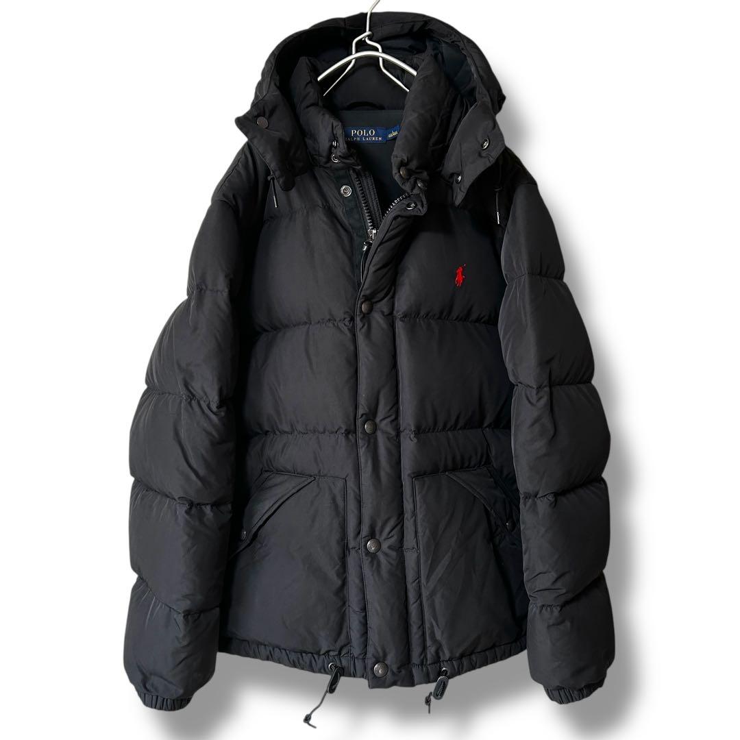 大きいサイズ】ポロラルフローレン ダウンジャケット 刺繍ポニー 脱着