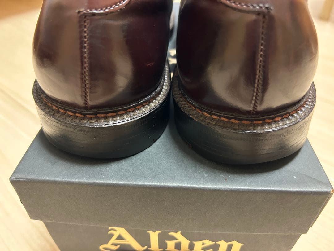 Alden 990 コードバン バーガンディ 7.5D オールデン