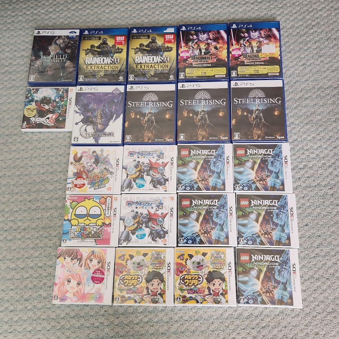 新品未開封PS4/PS5 3ds ゲームソフト セット22本 PS5本体やPS VR2など周辺機器，PS5/PS4用ソフトがお得な価格に。期間