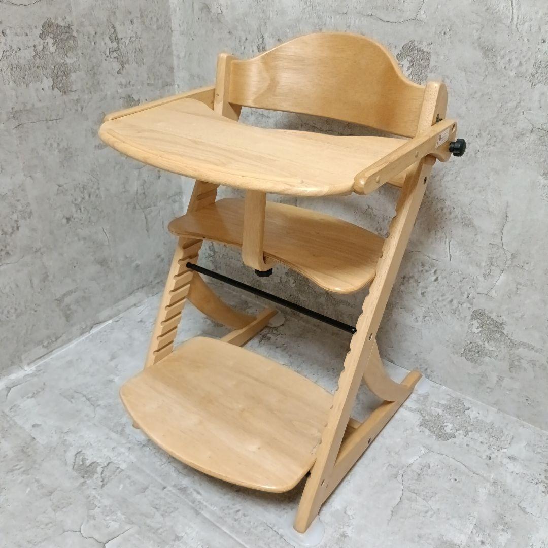 【美品】大和屋 すくすくチェア イーエヌ テーブル&ガード ナチュラル 極美品】大和屋 yamatoya すくすくチェア イーエヌテーブル&ガード付