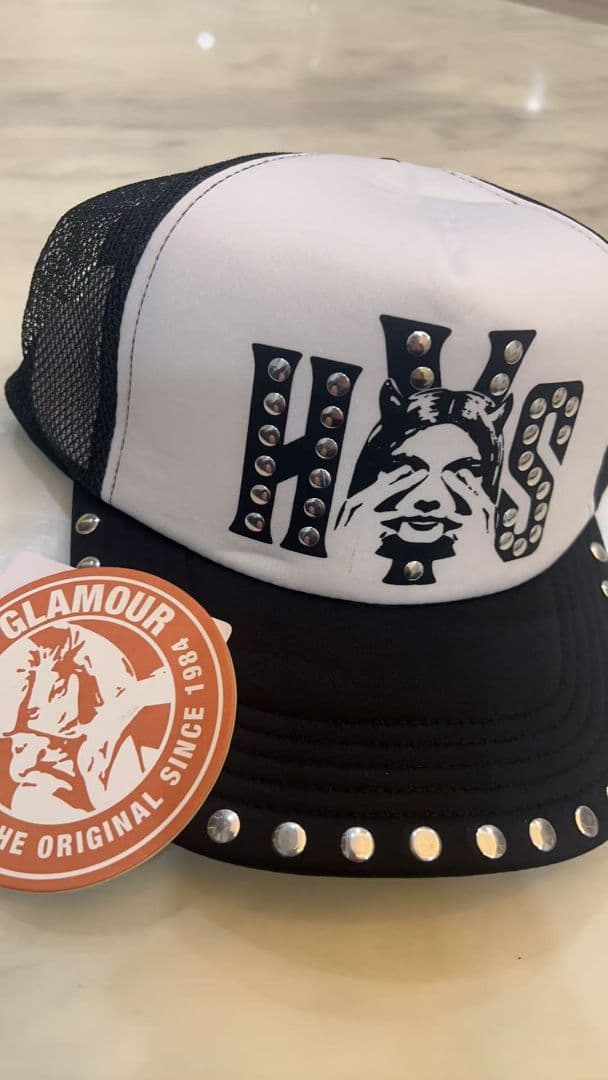 【新品未使用】ヒステリックグラマー　スタッズメッシュキャップ #010 HYSTERIC GLAMOUR SEE NO EVIL スタッズメッシュキャップ (キャップ