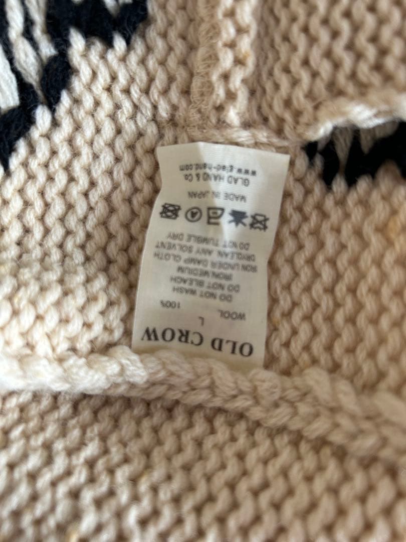 OLD CROW GLAD HAND カウチンニット L - メルカリ