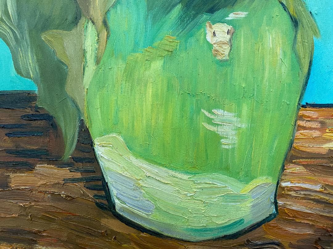 フィンセント・ファン・ゴッホ『ひまわり』複製画 手描き 摸写⑤ F25