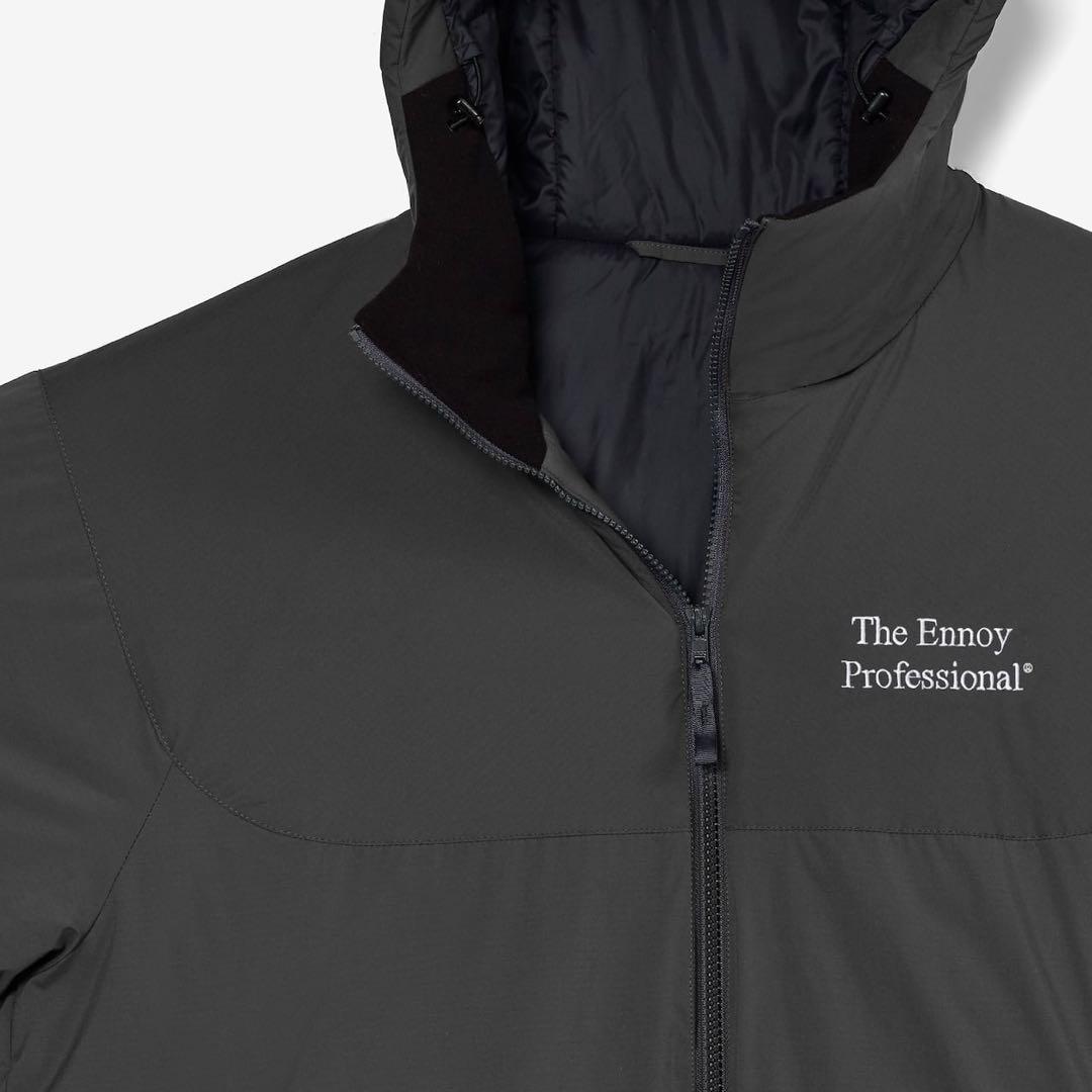 ENNOYとスタイリスト私物 PADDED NYLON HOODIE グレー - メルカリ