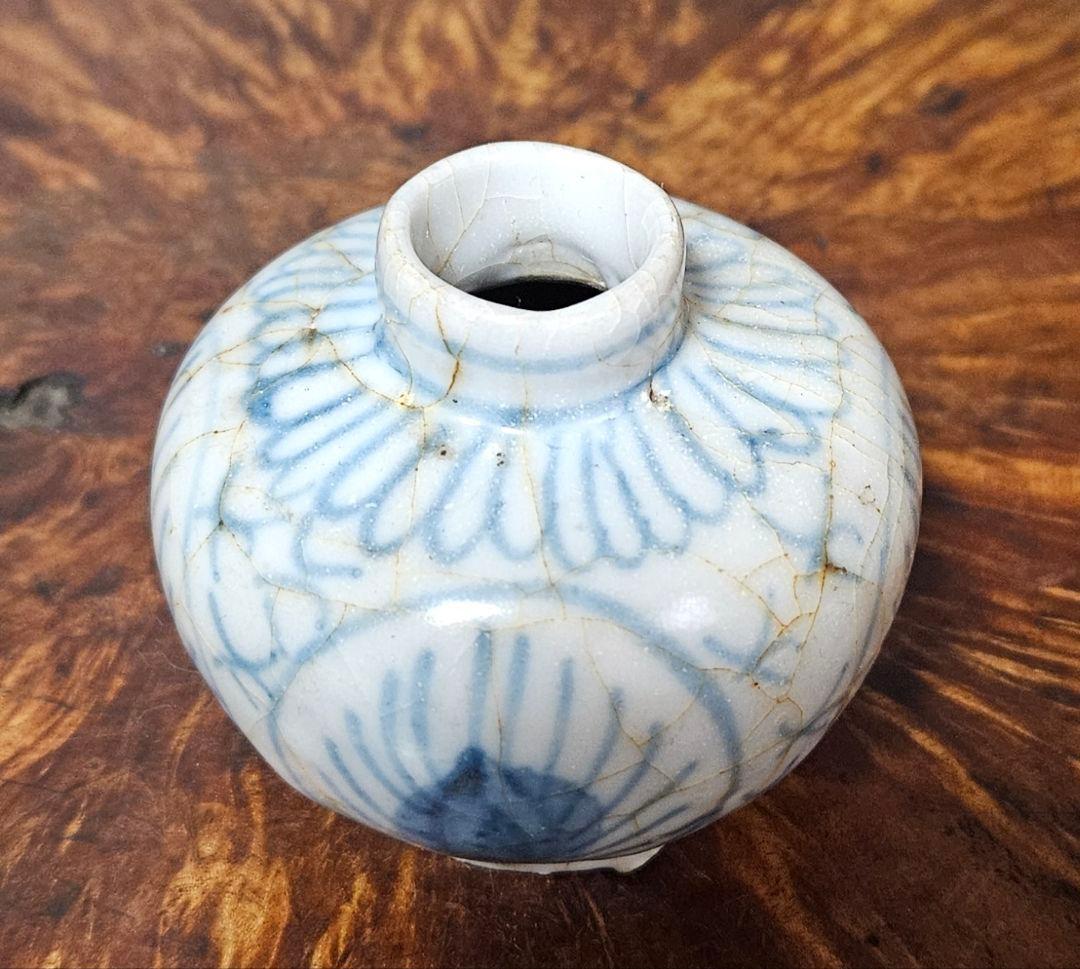 中国南方系 東南アジア古陶磁器 青華 安南 宋胡録 小壺 茶入れ