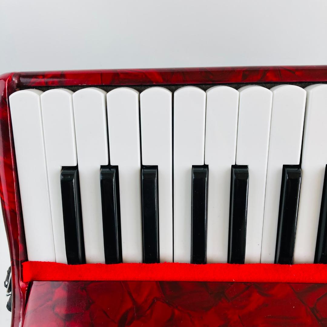 美品 BAILE アコーディオン M2019 30鍵 24ベース 赤 ケース付 - メルカリ