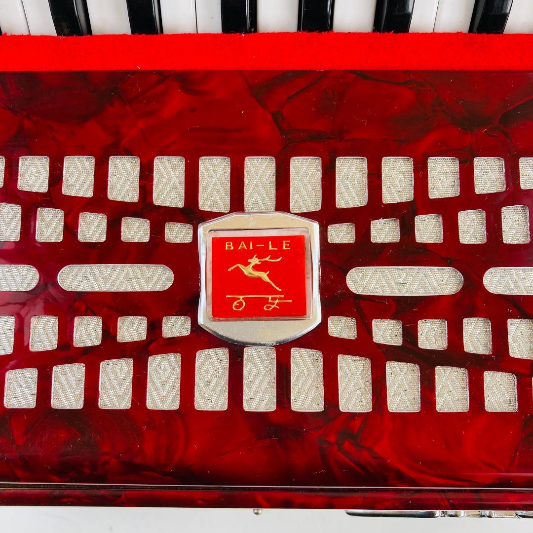 美品 BAILE アコーディオン M2019 30鍵 24ベース 赤 ケース付 - メルカリ