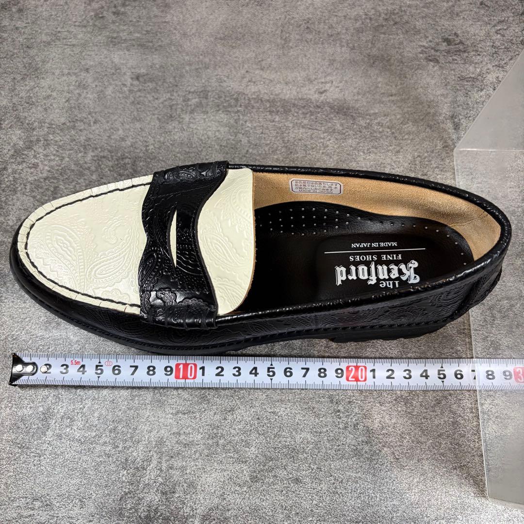 そ*ん様 極美品✨　ケンフォード　ローファー　ペイズリー　24.5cm 黒