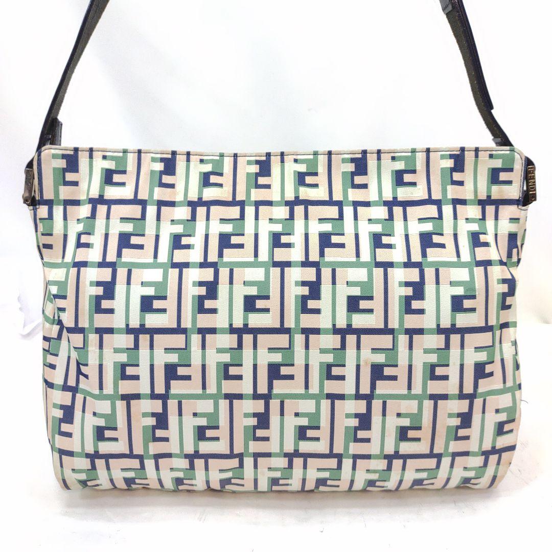 フェンディ ワンショルダーバッグ レザー×ナイロン カラフル FF柄