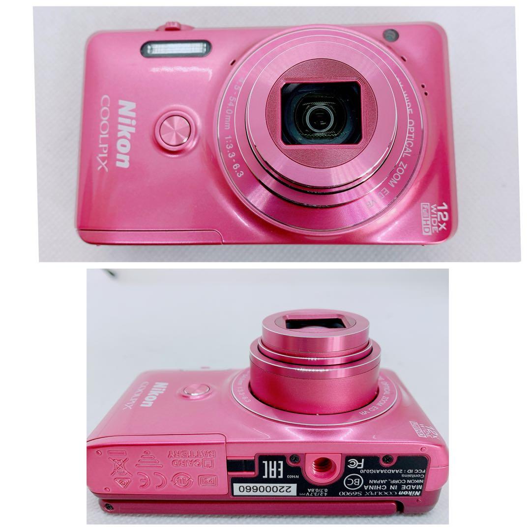 Nikon デジタルカメラ COOLPIX S6900 ニコン ピンク デジカメ - メルカリ