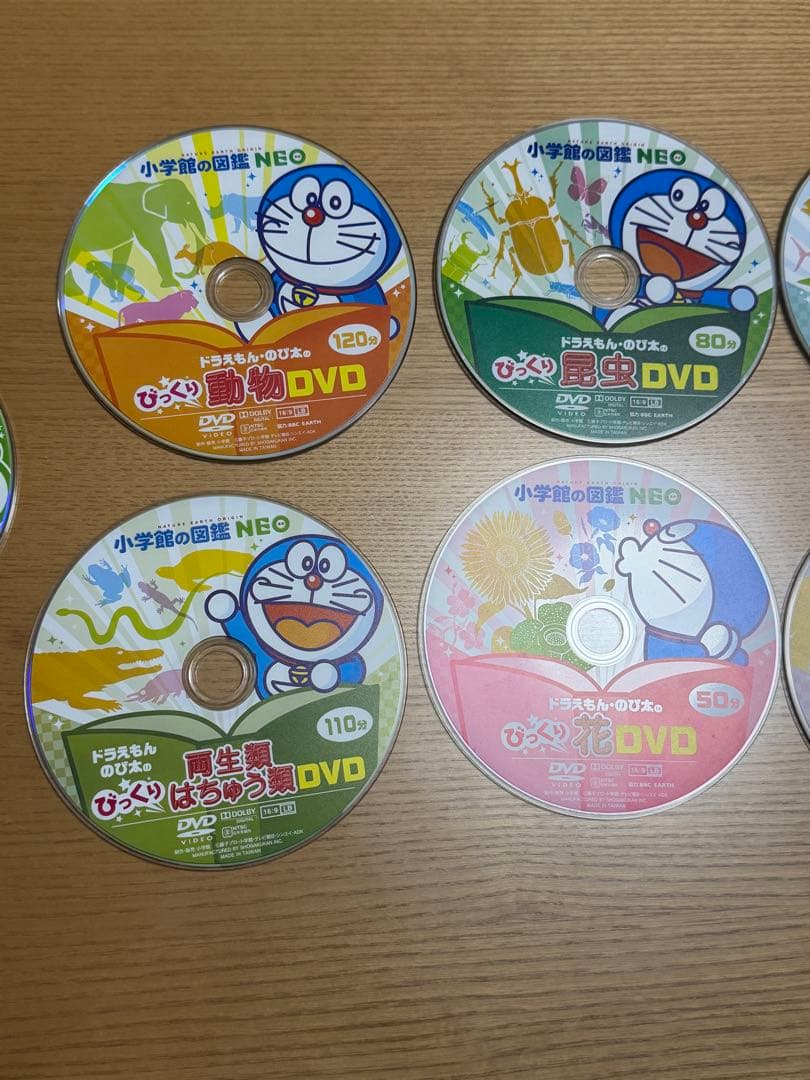 小学館の図鑑NEO　DVD　9枚セット　ドラえもん　 昆虫　鳥　花　危険生物 小学館の図鑑NEO DVD 9枚セット ドラえもん 昆虫 鳥 花 危険生物