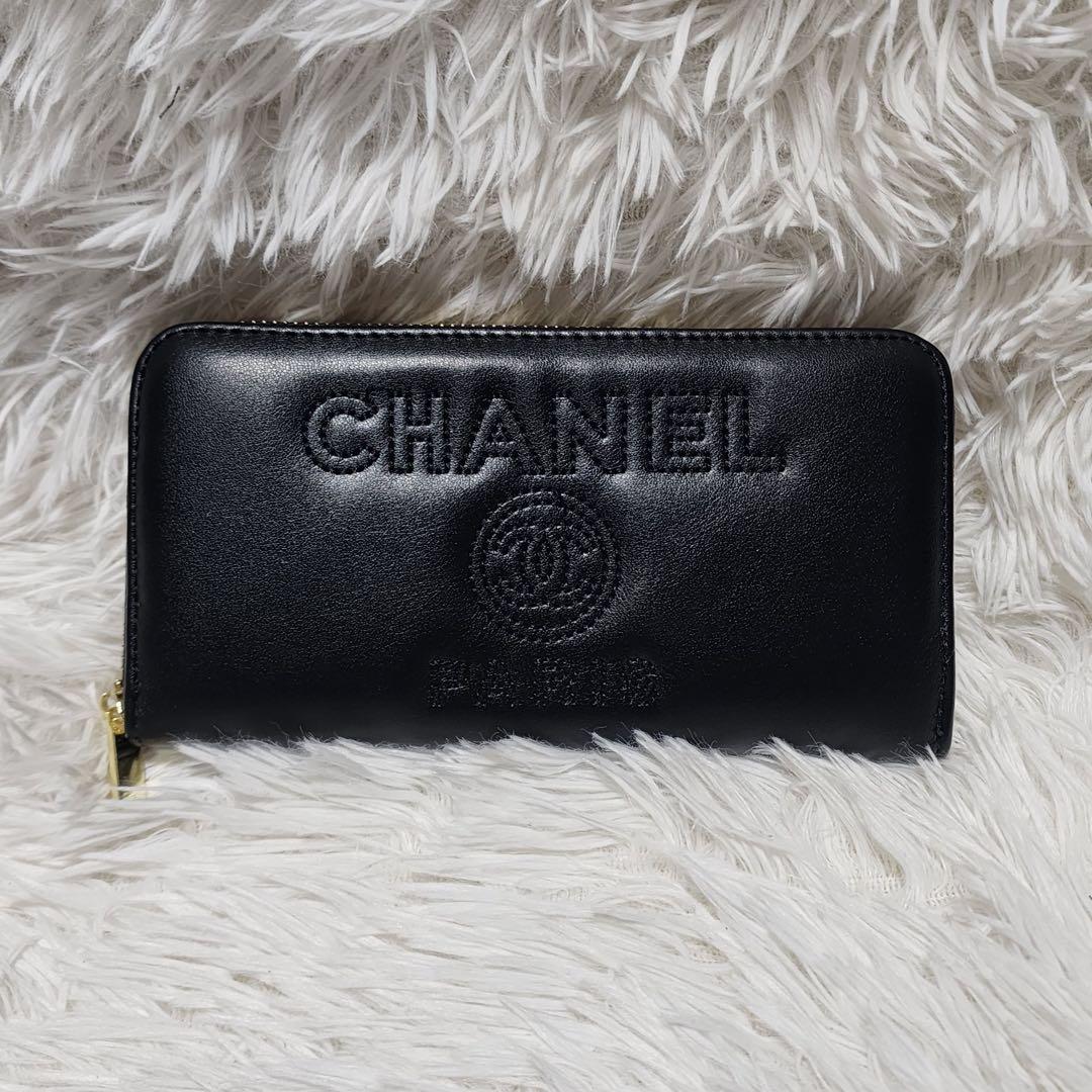 シャネル 長財布 デカロゴ 黒 ノベルティ - メルカリ