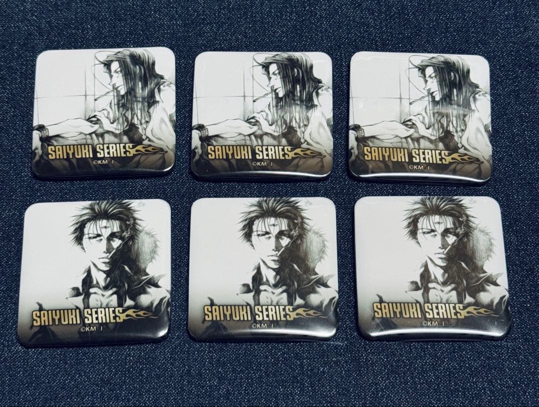 最遊記 悟浄 捲簾 スクエア缶バッジ 6点 鉛筆画 - メルカリ