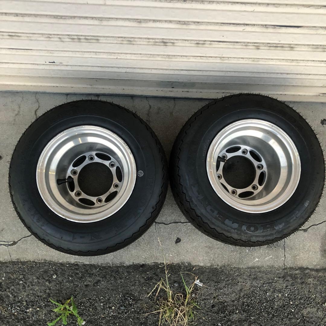 送料込み☆HONDA2サイクルジャイロ 8インチ 6穴ポン付けリア