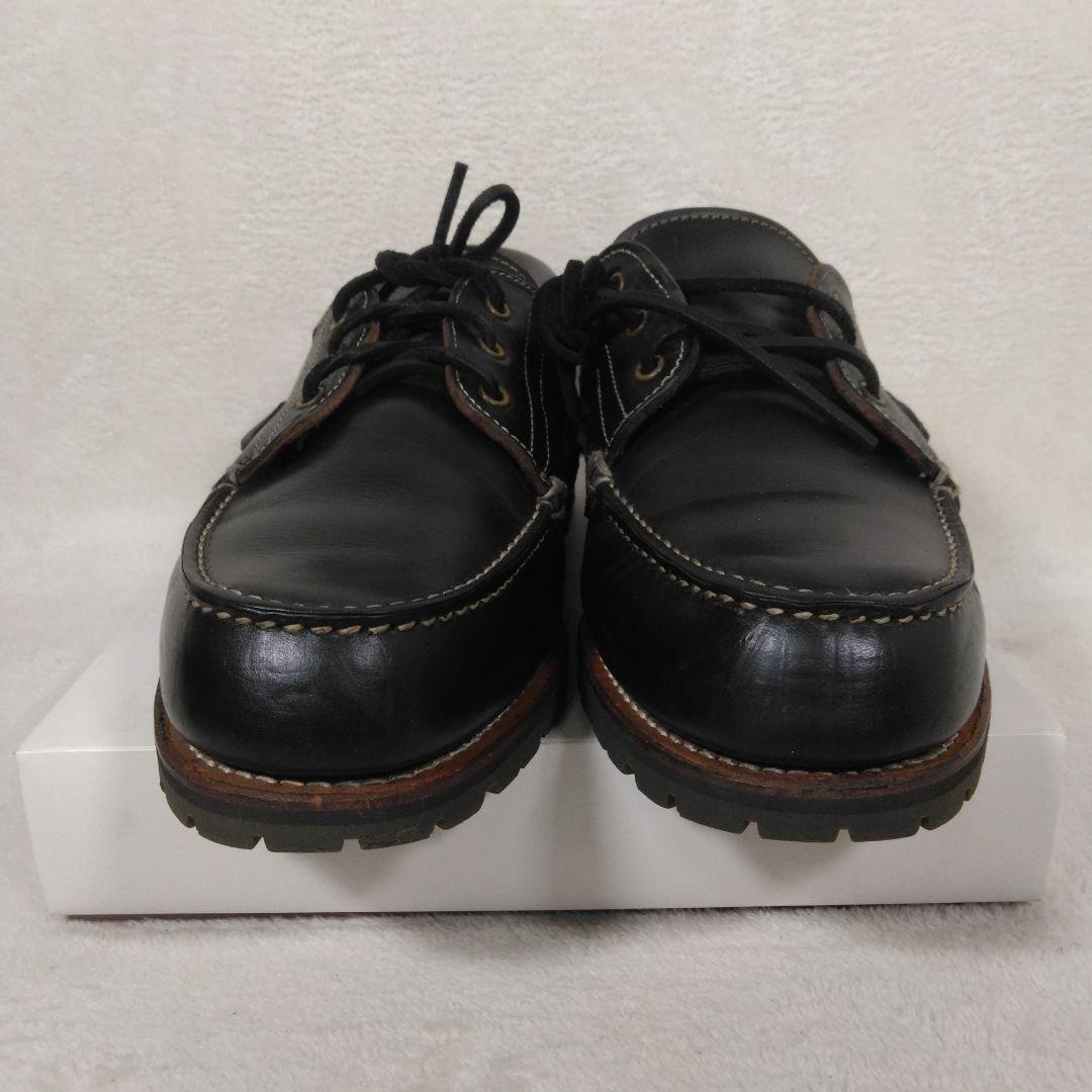 高 品質ファッション - danner vibram 黒レザー モカシン シューズ