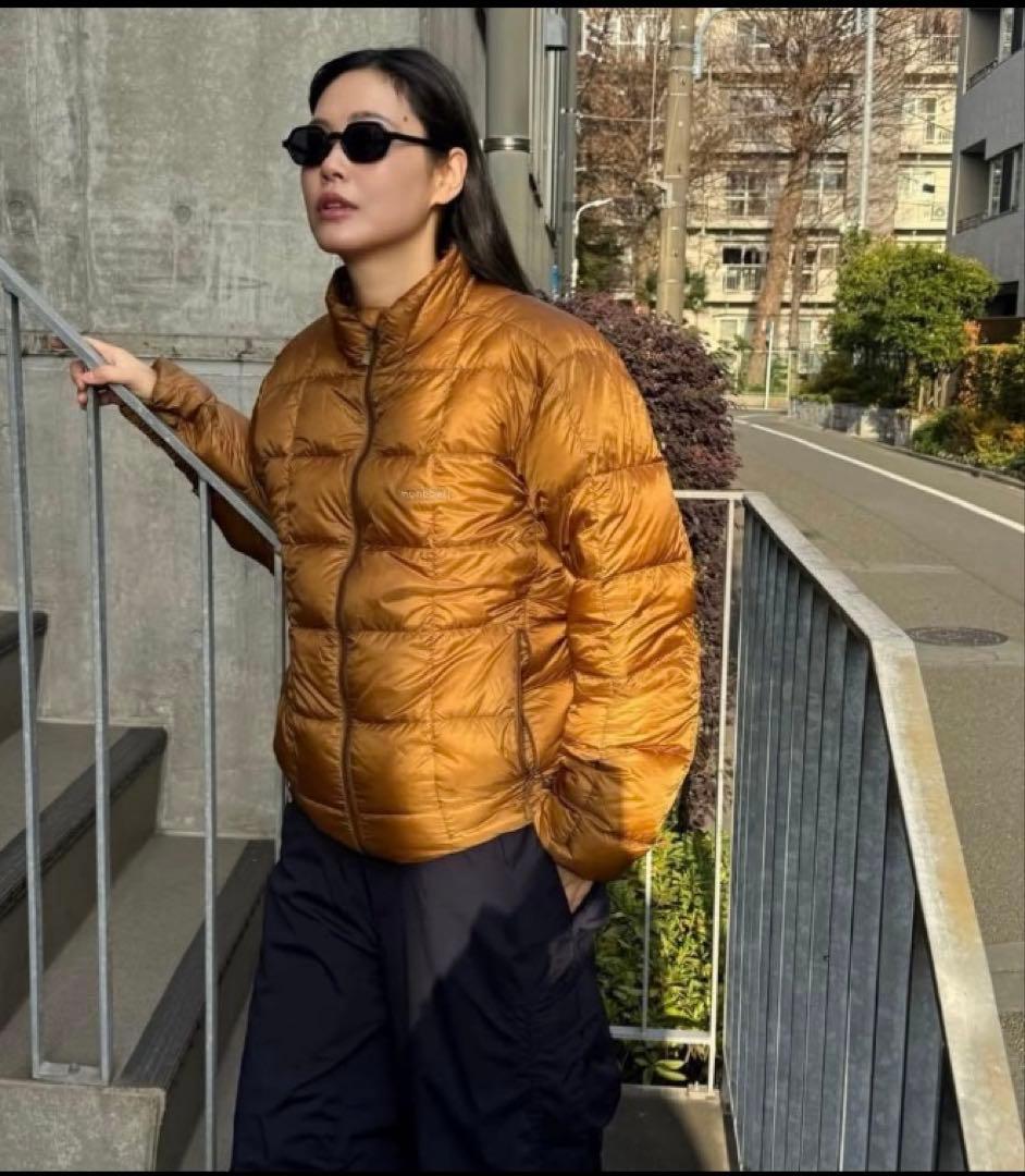 田中シェンさん着 モンベル mont-bell スペリオダウン ジャケット 茶L