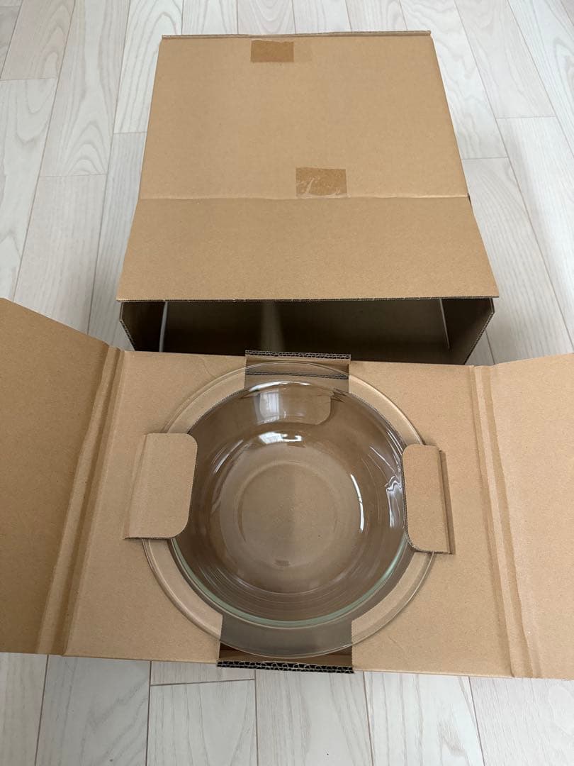 セラミック製角皿とガラスボウルセット