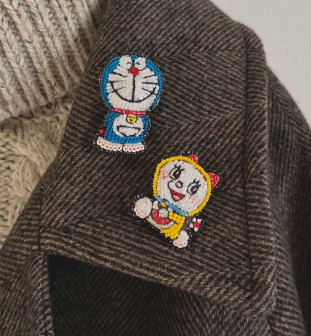 ドラえもん 刺繍ブローチ 藤子不二雄ミュージアム tamaoworld - メルカリ