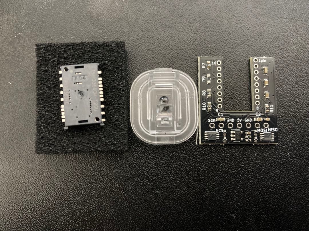 keyball用トラックボール読み取り基板、光学センサーとレンズ - メルカリ