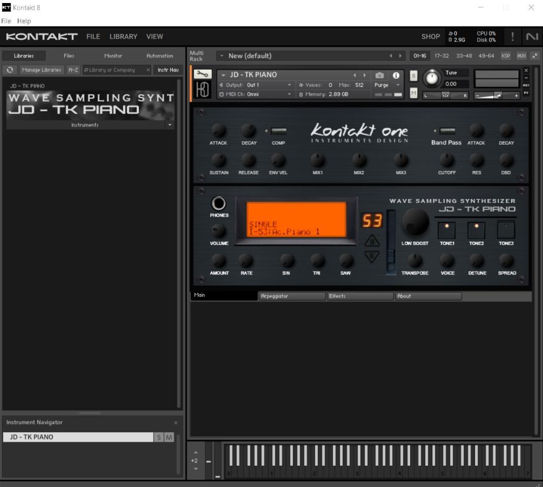 JD-800 No.53 TK Piano KONTAKT音源サンプリングピアノ - メルカリ