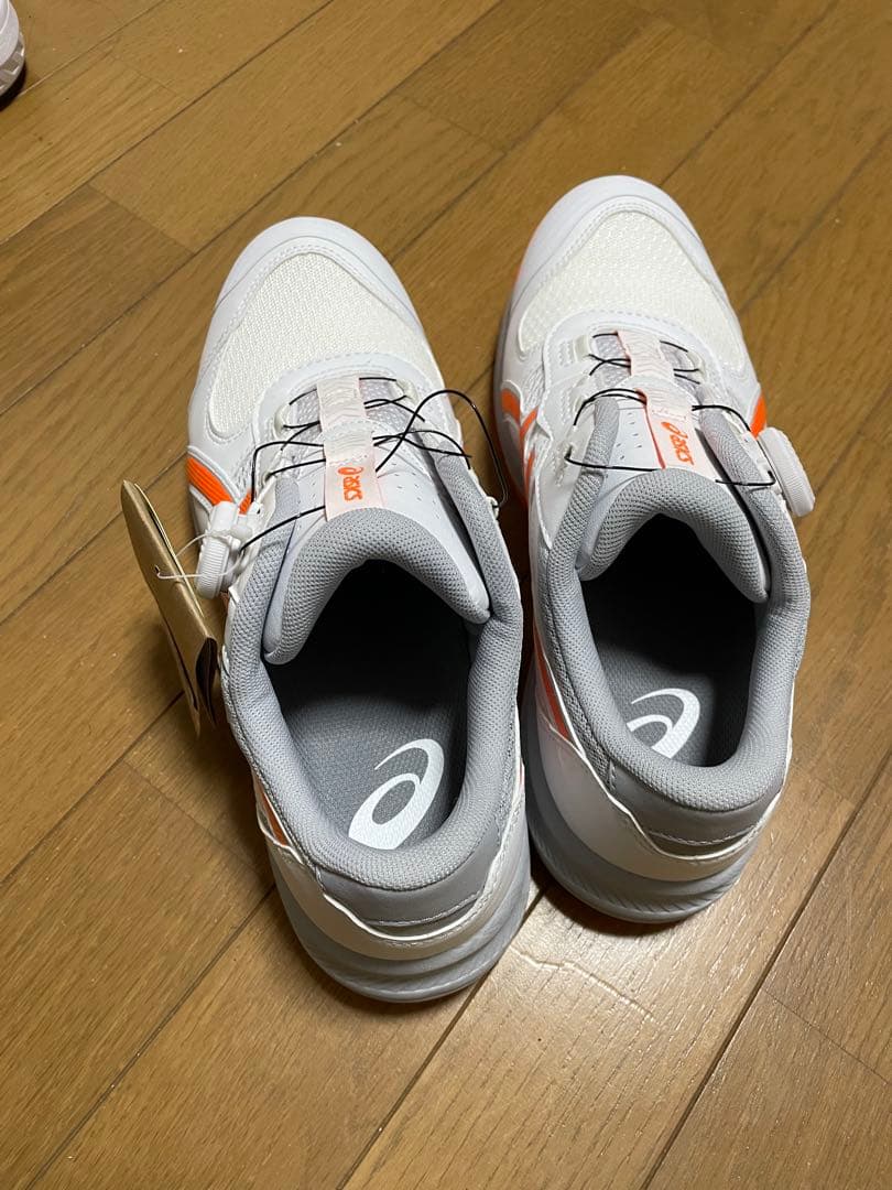 asics BOAシステム安全靴 26.5cm ホワイト/オレンジ