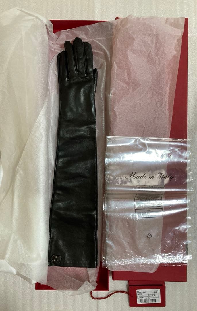 72時間限定お値下】VALENTINO GARAVANI 黒 ロンググローブ - メルカリ