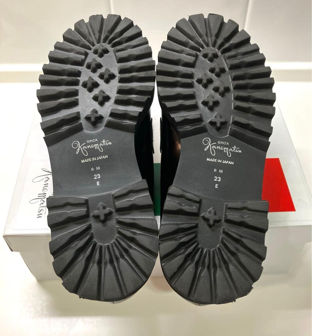 銀座かねまつ ファービット厚底ローファー 23.0cm