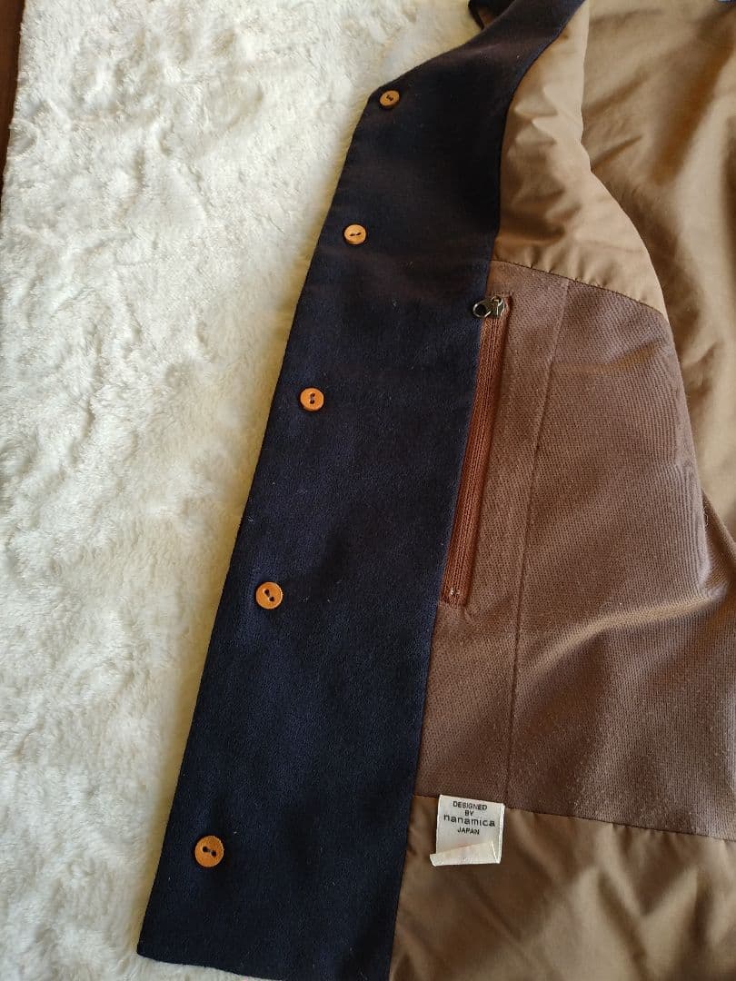 ナナミカ プリマロフト ウールベスト sizeXS ネイビー オンオフ着用可