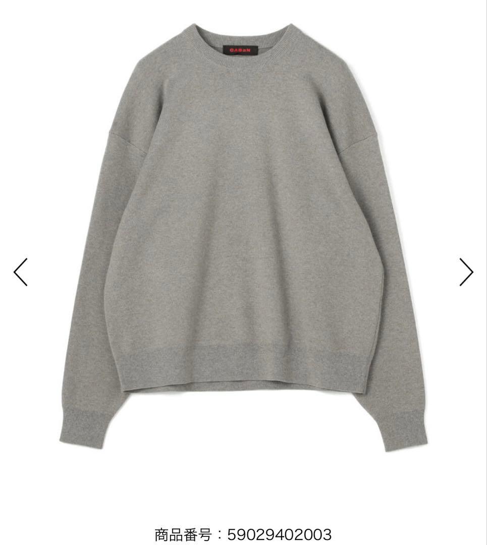 【即購入可】CABaN コットンカシミヤ クルーネックプルオーバー コットンカシミヤ クルーネックプルオーバー | CABaN(キャバン