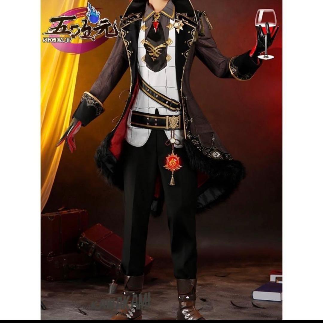 原神 猫屋小舗 ディルック XL コスプレ衣装 猫屋小舗 原神 コスプレ ディルック 衣装 ※ウィッグ 靴 武器 追加可