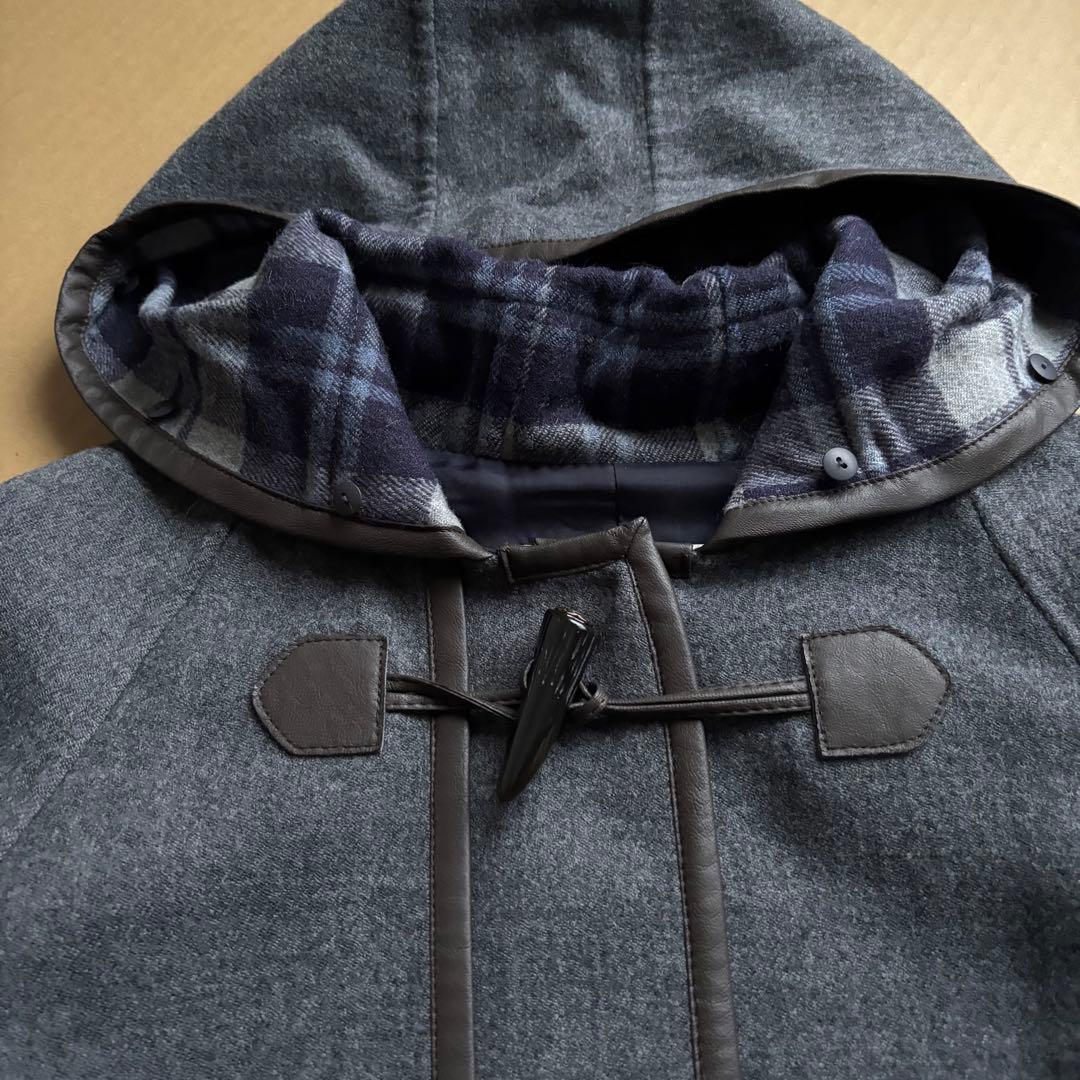 専用出品SCAPA 九分袖グレーウールコートと白タートルニット