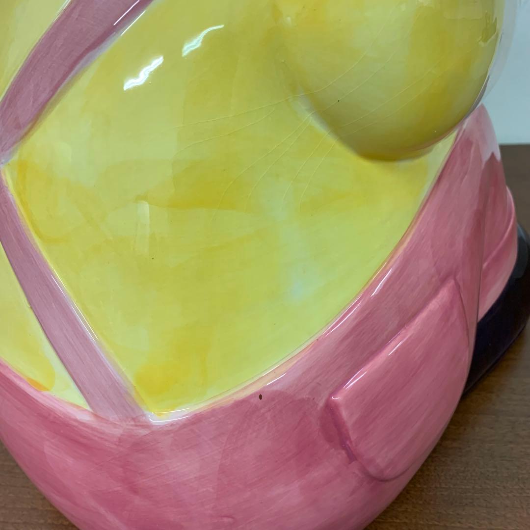 ➀希少 不二家 ペコちゃん ジャンボ 特大 陶器製置物 お座り 限定品