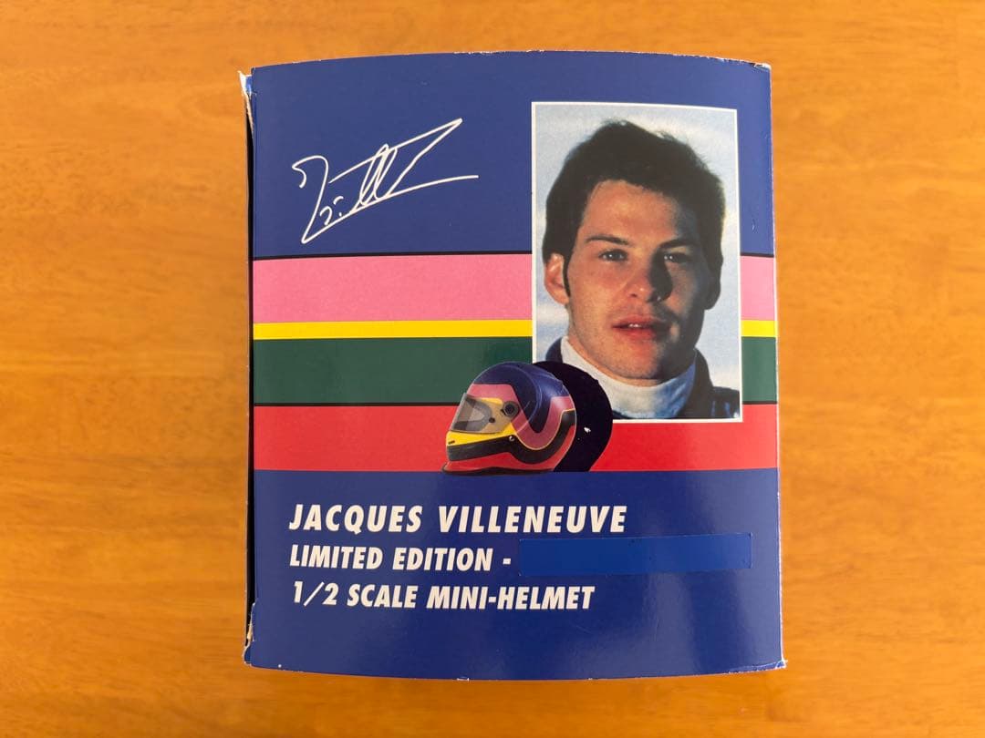 直筆サイン入り J.ヴィルヌーヴ 1/2 ウィリアムズ ヘルメット - メルカリ