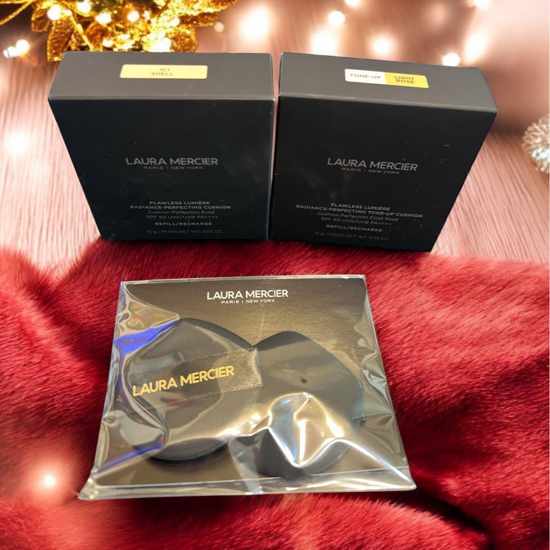 ローラメルシエフローレスルミエールラディアンスクッションファンデ2個セット♡新品 フローレス ルミエール ラディアンス パーフェクティング クッション