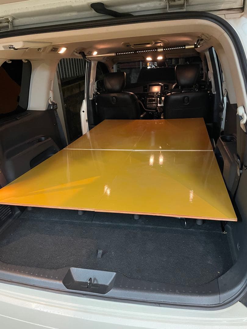 車中泊仕様】E52エルグランド専用ベッドキット（前期・後期／7人8人