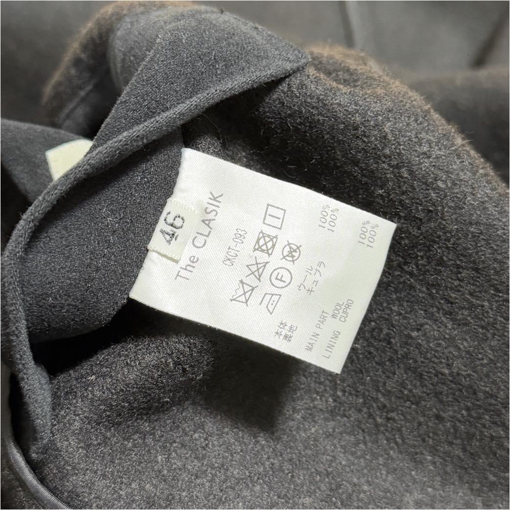 The CLASIK 24AW ドンキーコート ウールコート ブラック - メルカリ