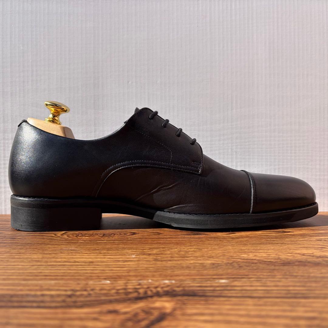 アシックスランウォーク ストレートチップ 25.5cm 黒 外羽根 革靴②