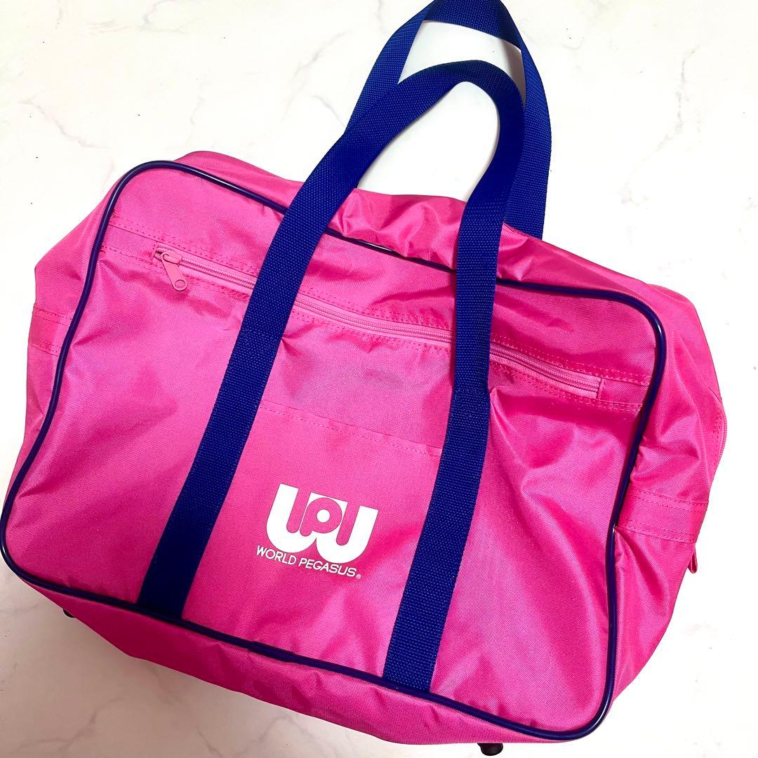 旧 ワッぺ スクバ ワールドペガサス ピンク スクールバッグ - メルカリ