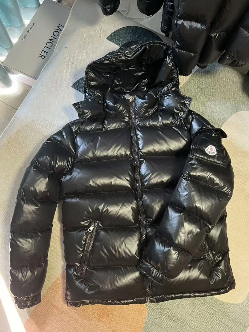 ブラック フード付きダウンジャケット~~~~ リゼクシー RESEXXY フード付ダウンコート （ブラック） -靴